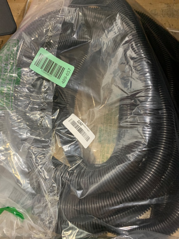 Photo 1 of 1" Wire Loom Non-Slit Polyethylene Corrugated Flexible Innerduct Conduit - 25 Feet - Black
