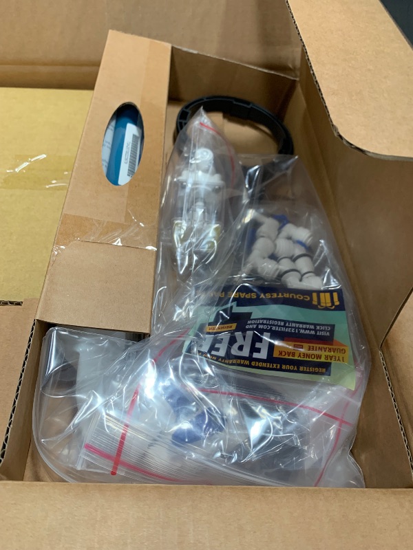 Photo 1 of **USED**
iSpring RCC7AK, NSF Certified, 75 GPD, Alkaline 6-Stage Reverse Osmosis System, pH+ Remineralization RO Water Filter System Under Sink, Patented Top-Mounted Faucet Design for Easy Installation