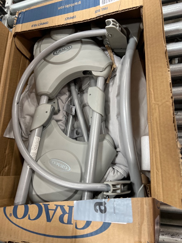 Photo 1 of *********missing head support pillow*************
Graco Slim Spaces Compact Baby Swing, Reign
