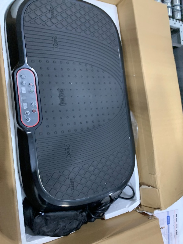 Photo 1 of LifePro Vibration Plate Exercise Machine - Whole Body Workout Vibration Fitness Platform w/ Loop Bands - Home Training Equipment for Weight Loss & Toning (Black)