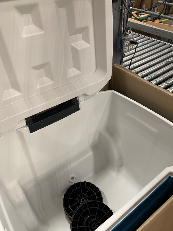 Photo 1 of ****PARTS ONLY********Coleman 60qt Rolling Cooler with Wheels, Insulated Portable Wheeled Chiller with Ice Retention, Made in USA