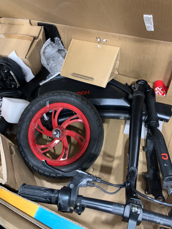 Photo 1 of *****PARTS ONLY******
Jetson Bolt Electric Bike, Foot Pegs, Easy-Folding, Built-In Carrying Handle, Twist Throttle, Cruise Control, Up To 15.5 MPH, Range Up To 15 Miles, Ages 13+, Black, JBOLT-BLK