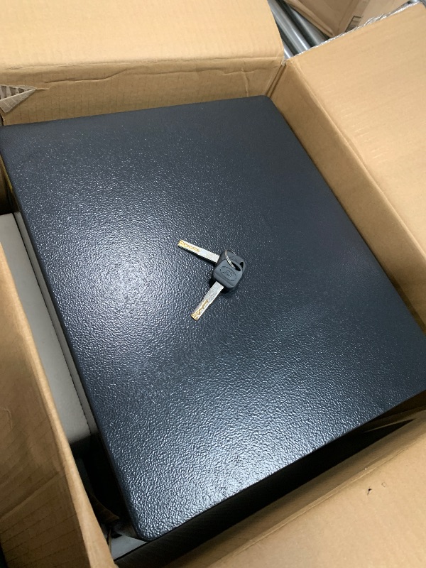 Photo 1 of 1.8 Cubic Feet Small Personal Safe for Home Use, Anti-theft Fireproof Lock Box with Programmable Keypad, Spare Keys and Removable Shelf, Digital Home Security Safe for Money Documents Medicines