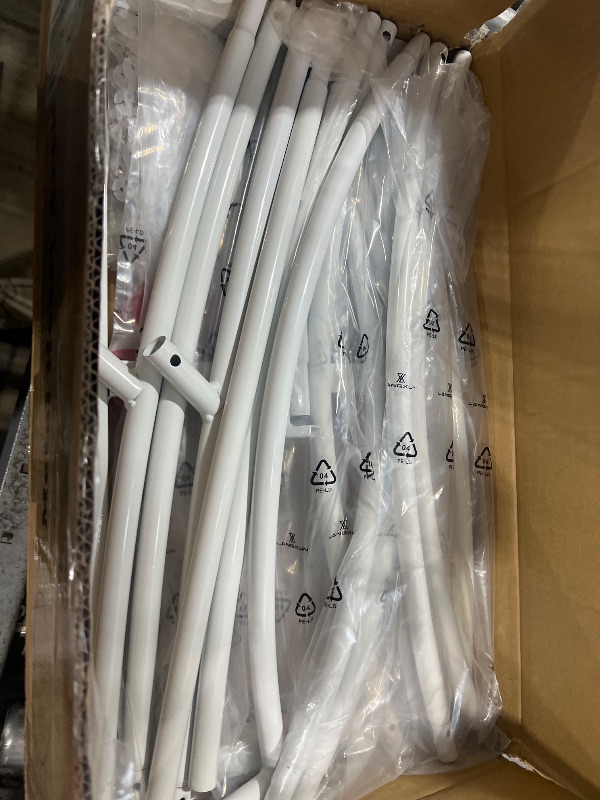 Photo 1 of ? 8ft(2.4M) Heart Shaped White Metal Balloon Arch Stand Frame Display Kit?Love Balloon Arch Frame for Proposal, Wedding, Valentine’s Day, Bridal, Birthday Party Decorations