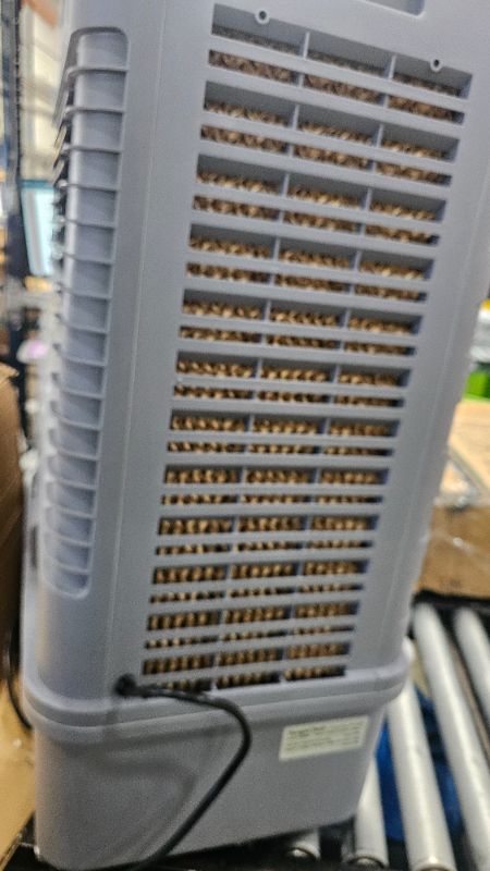 Photo 1 of ***PARTS ONLY***37" Evaporative Air Cooler 3000 CFM, 8 Gal Water Tank, 3 Speeds, Oscillating Cools up to 720 Sq. ft, Portable Industrial Swamp Water Cooler for Outdoor Commercial Factory - Gray