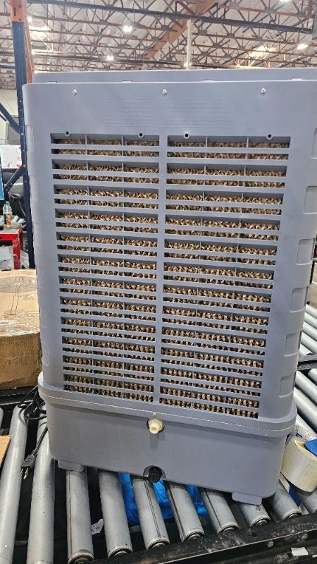 Photo 1 of ***PARTS ONLY***37" Evaporative Air Cooler 3000 CFM, 8 Gal Water Tank, 3 Speeds, Oscillating Cools up to 720 Sq. ft, Portable Industrial Swamp Water Cooler for Outdoor Commercial Factory - Gray