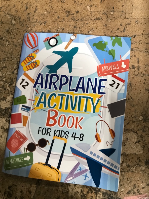 Photo 1 of Airplane Activity Book For Kids Ages 4-8: A Fun Airplane Travel Activity Book | Perfect For Road Trips And Family Fun: Perfect Travel Gift With 60+ Activities For Boys And Girls Ages 4,5,6,7,8,9,10