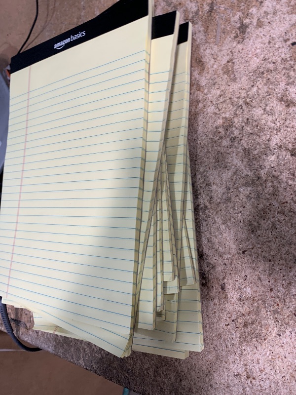 Photo 1 of 12 amazon basics note pads *** yellow paper 