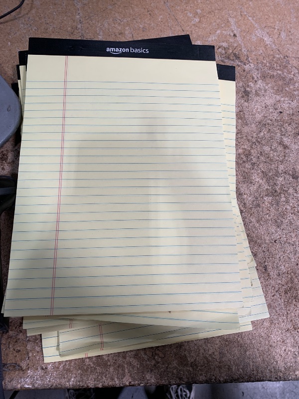 Photo 1 of 12 amazon basics note pads *** yellow paper 