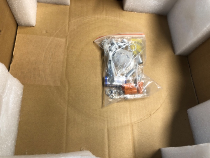 Photo 1 of ZHMDJDSH 35" Geometric Ceiling Fan with Light Remote Control, 6 Speeds 3 Colors, Black Low Profile Flush Mount Ceiling Fan for Kitchen Bedroom Living Room