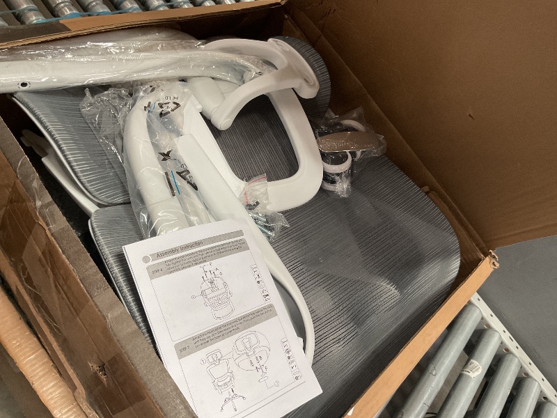 Photo 1 of **Parts Only** **MISSING HARDWARE**TRALT Office Chair Ergonomic Desk Chair, 330 LBS Home Mesh Office Desk Chairs with Wheels, Comfortable Gaming Chair, High Back Office Chair for Long Hours (White)