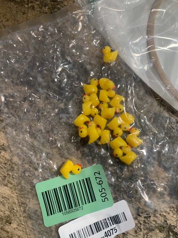 Photo 1 of  Mini Resin Ducks, Tiny Ducks Figurines Bulk for Miniature Dollhouse Decor Accessories Garden Aquarium Potted DIY Ornament Party Toys
