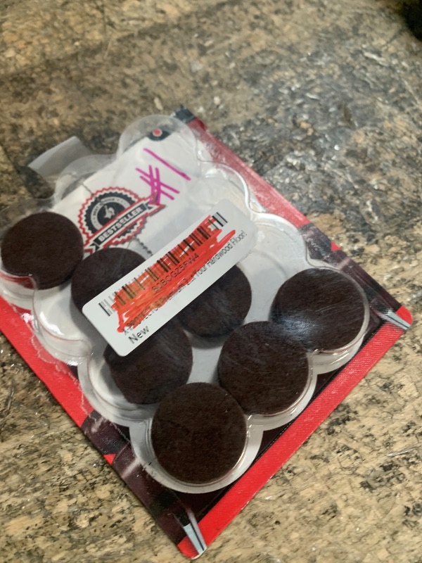 Photo 1 of  Heavy-Duty Felt Furniture Pads 1” 1/4” Thick X-Protector! Round Felt Pads for Furniture Feet - The Best Felt Floor Protectors for Furniture to Prevent Scratches. Protect Your Hard Floor! (Brown)