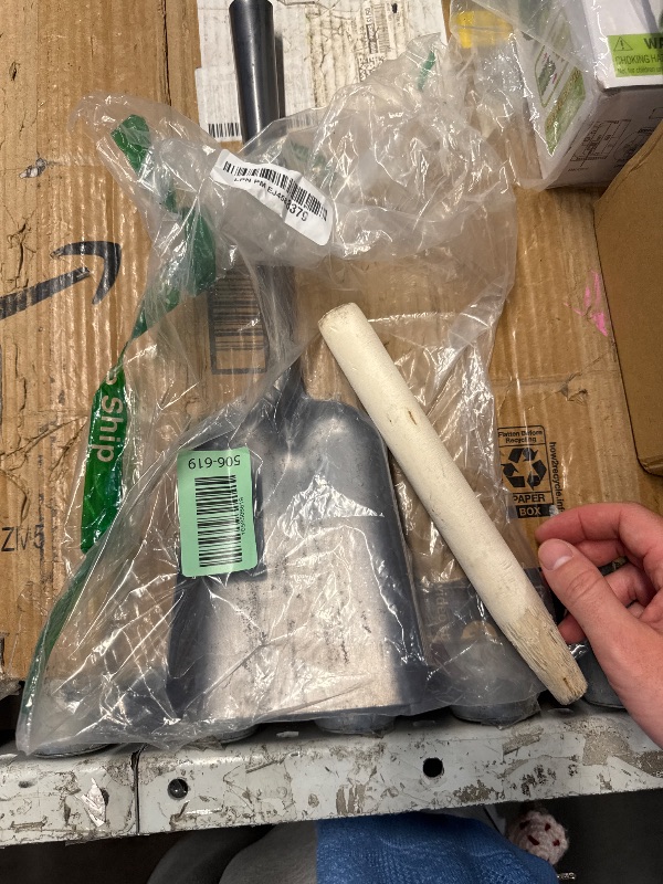 Photo 1 of (USED/FAIR) (BAGGED) Cabilock Fireplace Shovel Long Wooden Handle Ash Coal Shovel Fireplace Scoop Ash Scoop Gardening Shovel Kitchen Tool
