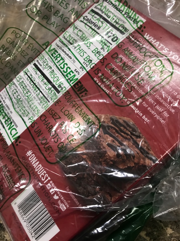 Photo 1 of ***best by 03\13\2026****Quest Nutrition Protein Bar, Chocolate Brownie, 12 Count