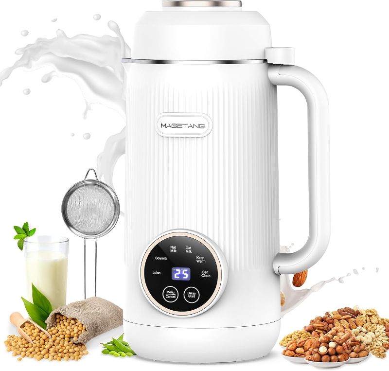 Photo 1 of (used)MAGETANG 7 in 1 Nut Milk Maker Machine 28oz Automatic Almond Milk Maker for Homemade Coconut, Oat, Soy, Plant-Based Milk, Juice with 18H Delay Start/6H Keep Warm/Self Cleaning