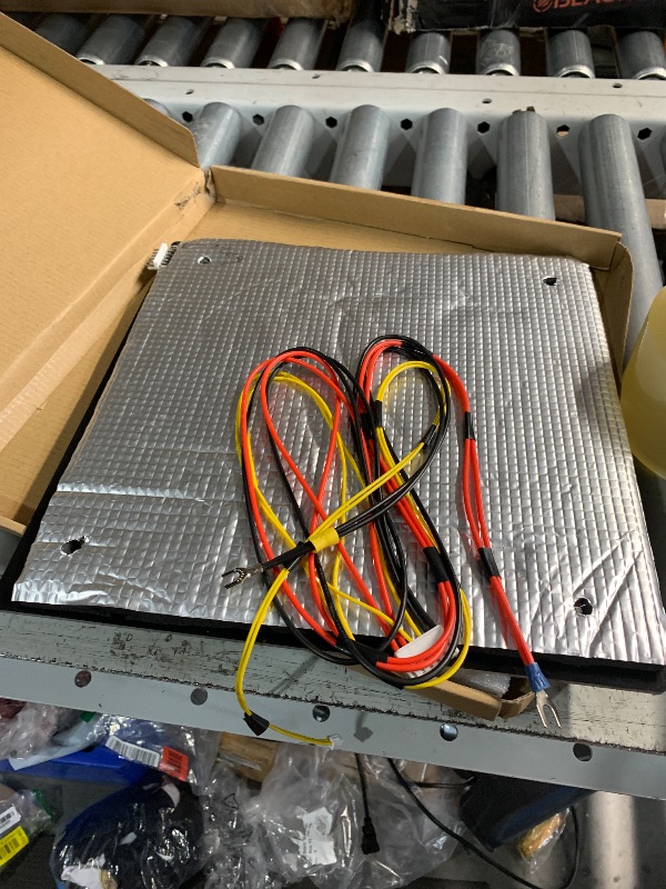 Photo 1 of ***(PARTS ONLY/ MAJOR DAMAGE)***310x310mm CR10 Aluminum HeatBed 24V Hotbed 3mm Thickness Heated Bed w/holes for Creality CR-10 3D Printer with Power Wire Kit
