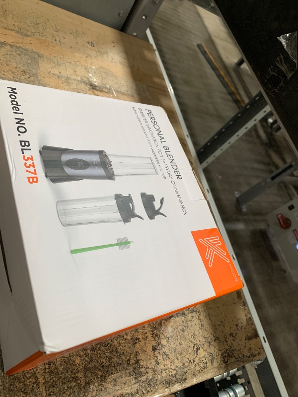 Photo 1 of (missing blade) KOIOS Smoothie Blender, 900W Personal Blender for Shakes and Smoothies for Kitchen with 2 No-BPA 22oz Portable Cups, Single Serve Smoothies Maker Mixer for Juices, Nutritious Recipe (Grey Blue)