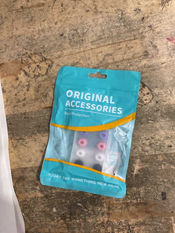 Photo 1 of (4-Pairs) EarTips for Airpods Pro & Pro 2nd Gen Ear Tips (4-Pairs) - Silicone, Anti-Slip - Fit in Charging Case (Black/White/Pink/Purple)