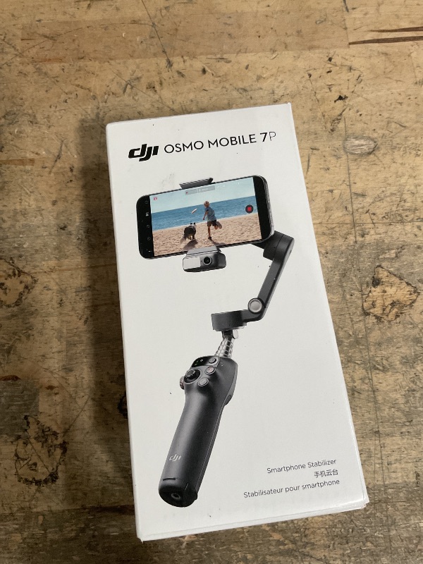 Photo 1 of ***(MISSING ACCESSORIES)***DJI Osmo Mobile 7P Gimbal Stabilizer for iPhone, Android, Native Tracking, Lighting, 3-Axis Phone Gimbal, Quick Launch, One-Tap Edit, Built-in Extension Rod & Tripod, 10hrs Use, Phone Charging