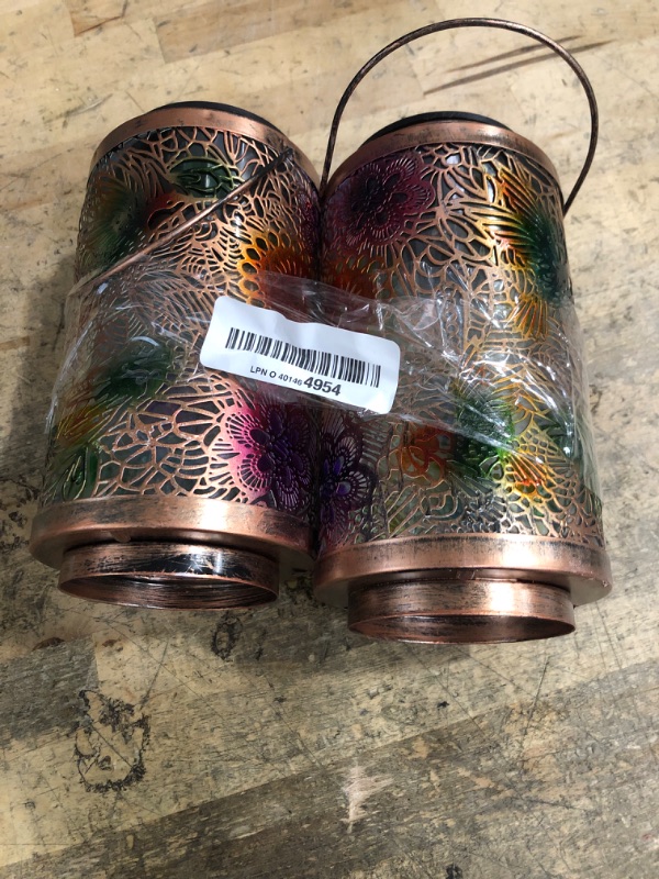 Photo 1 of 2Pack Solar Lanterns Outdoor Waterproof Hummingbird Colorful Garden Gifts for Mom, Multicolor Solar Lights Lantern for Backyard Garden, Pathway, Outside, Mothers' Day Gifts for Grandma Women