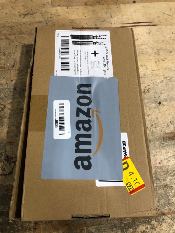 Photo 1 of 2 Pack Wall Planters for Indoor Plants, Hanging Wall Decor with LED Lights for Bathroom, Bedroom Living Room, Kitchen Modern Home Wooden Art Rustic Wall Sconces Vases for Dried Flowers Fake Greenery