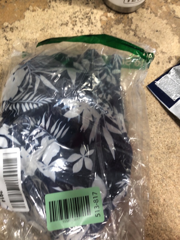 Photo 1 of AI'MAGE Women's One Piece Ruched Swimsuit 2025 Tummy Control Bathing Suits Sexy V Neck Swimwear Tropical Blue L