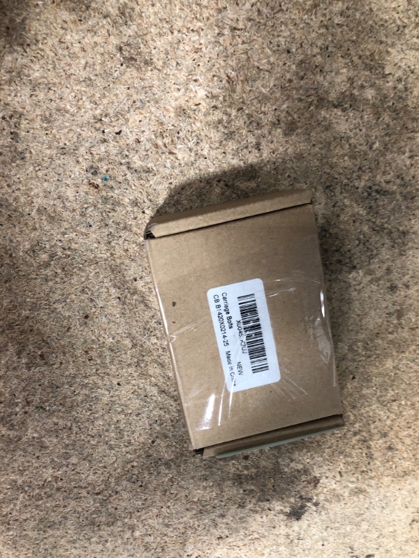 Photo 1 of 1/4-20 x 2-1/4" Carriage Bolts Screws, Stainless Steel 18-8, Round Head, Square Neck, Fully Threaded, Black Finish, 25 PCS