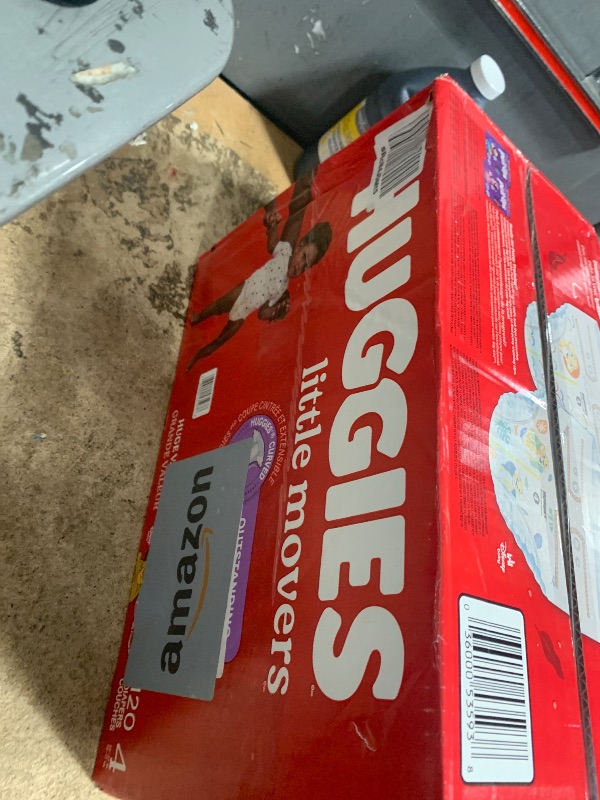 Photo 1 of Huggies Size 4 Diapers, Little Movers Baby Diapers, Size 4 (22-37 lbs), 120 Count, Packaging May Vary