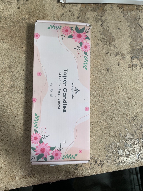 Photo 1 of 10 Inch Multi-Color Taper Candles for Religious and Spiritual Settings, 12 Pack Unscented Candlesticks in 6 Colors for Holiday, Seasonal Celebration and Home Decoration