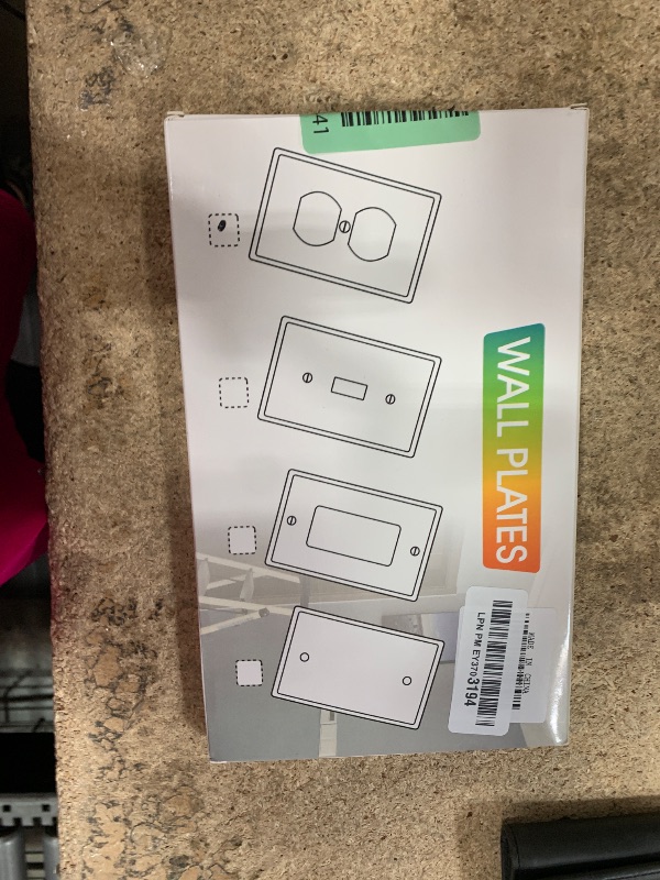 Photo 1 of 12Pack Duplex Outlet Covers Wall Plate, Dual Light Switch Cover, UL Listed, Standard Size 1-Gang 4.53" x 2.76", Unbreakable and High Temperature Resistant Wall Outlet Covers (White)