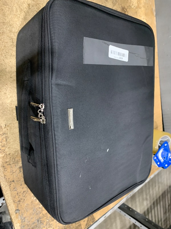 Photo 1 of ***SEE NOTES***Relavel Extra Large Makeup Bag with LED Mirror, Cosmetic Train Case for Makeup Artists with 4 Removable Pouches and Adjustable Dividers, Hair Supplies Organizer, Travel Portable Mirror with Lights