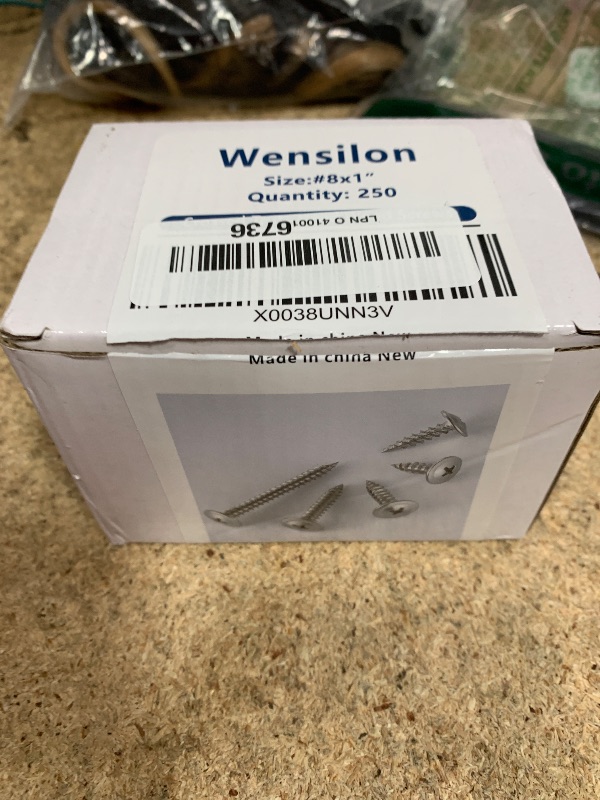 Photo 1 of (250 pcs)#8×1" Phillips Truss Head Wood Screws Stainless Steel 410 Quick Metal Self Tapping