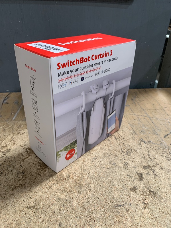 Photo 1 of (MISSING MAGNET) SwitchBot Automatic Curtain Opener - Bluetooth Remote Control Smart Curtain with App/Timer, Upgraded High-Performance Motor, Add SwitchBot Hub to Work with Alexa, Google Home, HomeKit (Curtain 3, Rod)