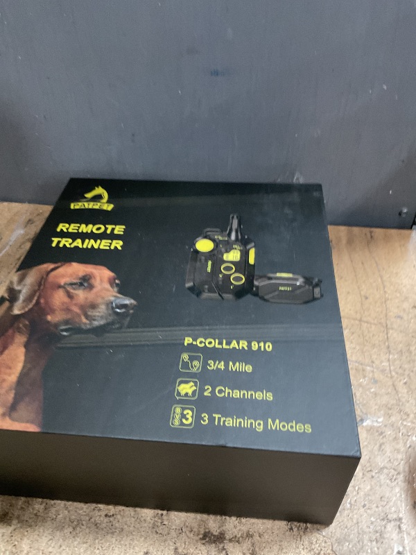 Photo 1 of ***(MISSING REMOTE)***PATPET Shock Collar for Large Medium Small Dog 15-150lbs - 3/4 Mile Range Safe Shock E Dog Training Collar with Remote (Black Green, 1 Receiver)
