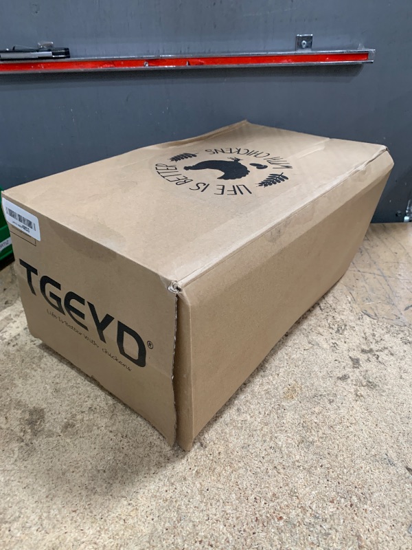 Photo 1 of ?Tgeyd Chicken Feeder and Chicken Waterer Set (3 Gallon/26 Pounds) - Hanging Automatic Chicken Feeder No Waste - Chicken Coop Accessories - Poultry Waterer