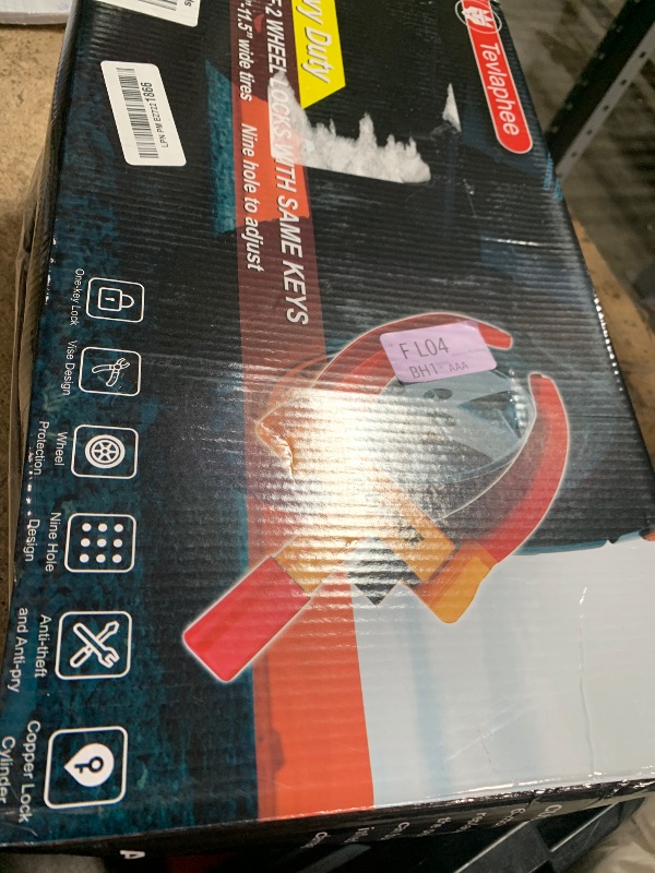 Photo 1 of Tevlaphee Wheel Lock Set,Trailer Security Adjustable Anti Theft Trailer Wheel Lock for Car Camper Trailers SUV Boat Motorcycle Great Deterrent 2 Packs 6 Alike Keys