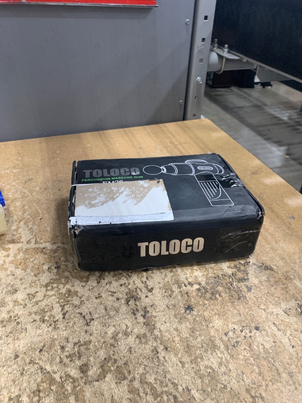 Photo 1 of **PARTIAL SET/MISSING CHARGER** TOLOCO Massage Gun, Deep Tissue Back Massage for Athletes for Pain Relief, Percussion Massager with 10 Massages Heads & Silent Brushless Motor, Gifts for Fathers Day, Black
