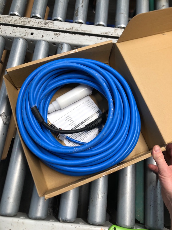 Photo 1 of (CORD ONLY) (UNTESTED) Hihitomorrow 9995872 DIY Pool Cleaner Cable Assy with Swivel, Replacement Parts Cord Fit for Maytronics Dolphin Apollo, Deluxe 5, DX4, DX6, Edge, Premier, Triton Robotic Pool Cleaner