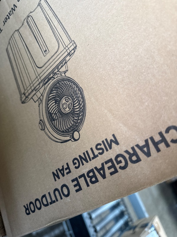 Photo 1 of 11L Bucket Portable Misting Fan with LED Light, 20000mAh (6.5/12h Working Rechargeable Camping Fan, 3 Strong Winds, 3 Large Spray Outlets,Cooling Mist Fans for Fishing/Travel/Garden Party/Tent