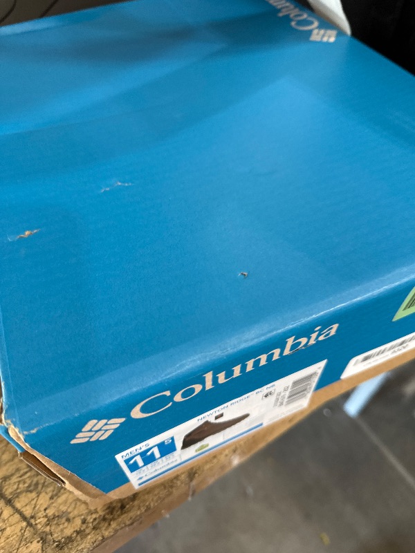 Photo 1 of (major usage*_) Columbia Mens Newton Ridge BC Nubuck Hiking Boot, Dark Brown/Desert Sun, 11.5