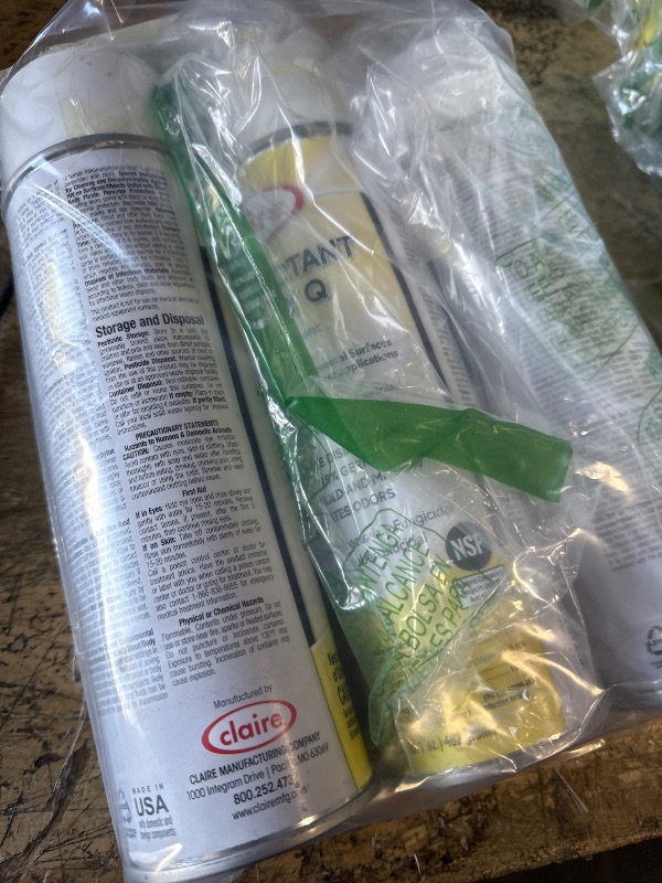 Photo 1 of 3 Claire Disinfectant Spray Q, Colorless, Lemon Scent, 17 Fl Oz