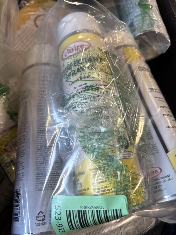Photo 1 of 3 millones Claire Disinfectant Spray Q, Colorless, Lemon Scent, 17 Fl Oz