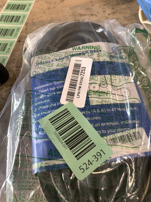 Photo 1 of 1/2 x 146'' Lawn Mower Belt M154621 Kevlar Lawn Mower Belt for John Deere X300 X304 X310 Z245 with 48 inch Mower Deck (M154621)