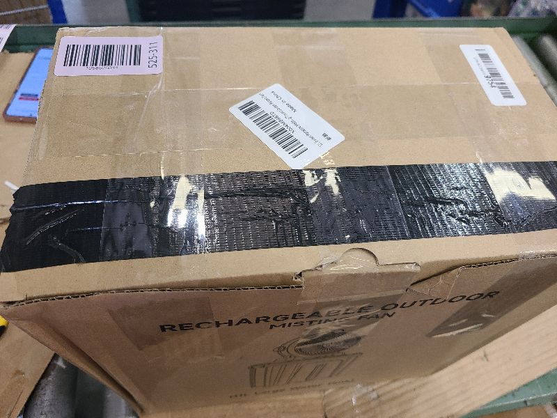 Photo 1 of 11L Bucket Portable Misting Fan with LED Light, 20000mAh (6.5/12h Working Rechargeable Camping Fan, 3 Strong Winds, 3 Large Spray Outlets,Cooling Mist Fans for Fishing/Travel/Garden Party/Tent