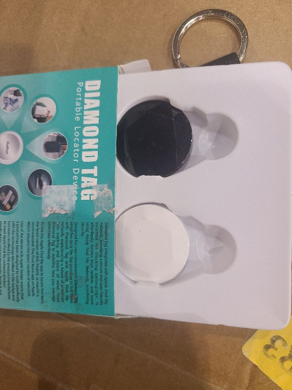 Photo 1 of 2 Pack Air Tracker Tag (Apple MFi Certified) Compatible with Apple Find My (iOS Only) Bluetooth Tracker, Smart Keys Finder and Item Locator with Waterproof Case for Wallet Luggage Pet Backpack