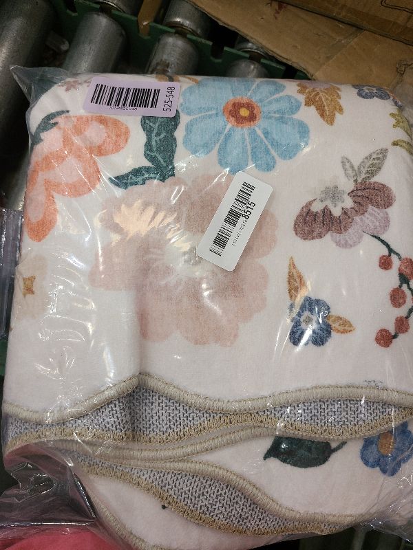 Photo 1 of 2x10 Washable Hallway Runner Rug: Long Floral Scalloped Soft Runners for Kitchen Entry Thin Non Slip Bathroom Nursery Floor Mat Water Resistant Low Pile 10ft Carpet for Living Room Bedroom(2x10,Cream)