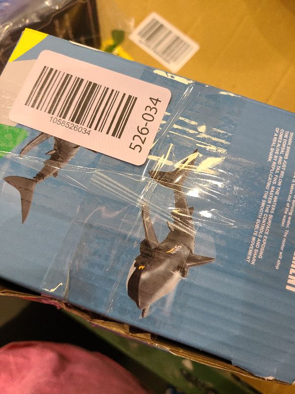 Photo 1 of 2.4G Remote Control Shark Toy 1:18 Scale High Simulation Shark for Swimming Pool Bathroom - Great Gift RC Boat Toys for 6+ Year Old Boys and Girls (with 2 Batteries)