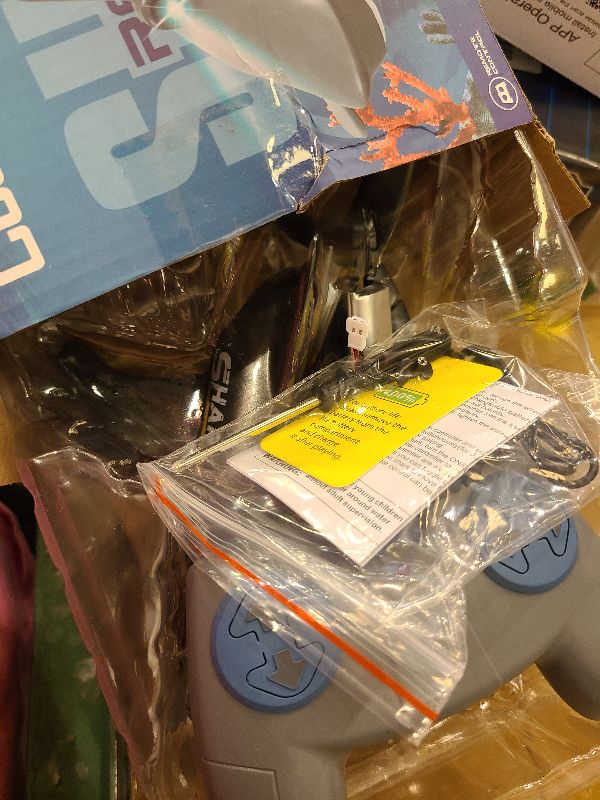 Photo 1 of 2.4G Remote Control Shark Toy 1:18 Scale High Simulation Shark for Swimming Pool Bathroom - Great Gift RC Boat Toys for 6+ Year Old Boys and Girls (with 2 Batteries)