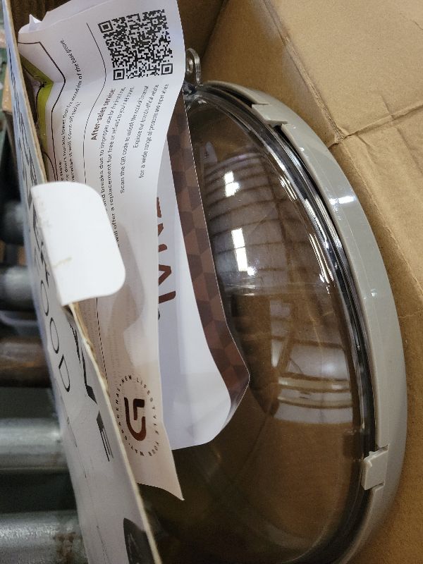 Photo 1 of 12 Inch Microwave Splatter Cover, Upgraded Microwave Cover for Food with Water Steamer, Integrated Handle, Splatter Guard, Cookware Lid, House Warming Gifts New Home, Grey